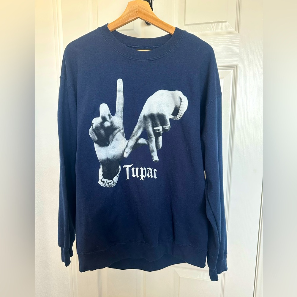 Tupac To Live and Die in LA crewneck